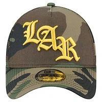 Men's New Era Camo Los Angeles Rams Mystic Camo A-Frame 9FORTY Adjustable Hat