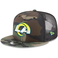 Men's New Era Camo Los Angeles Rams Woodland 9FIFTY Snapback Hat