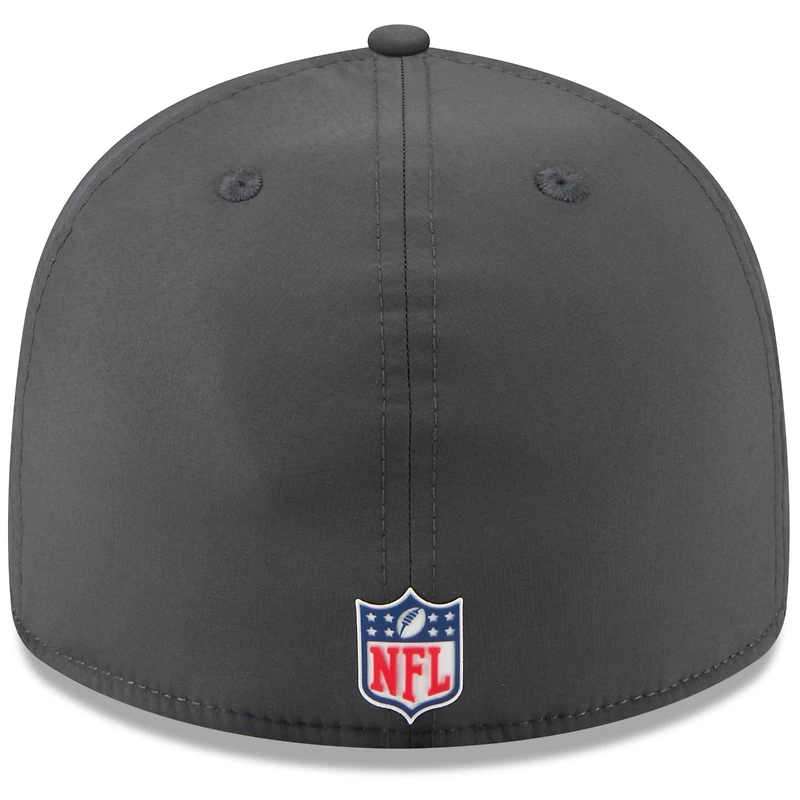 Men's New Era Charcoal Los Angeles Rams 2025 Sideline Cold Weather Retro Crown 59FIFTY Fitted Hat