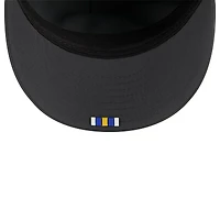 Casquette ajustée New Era 59FIFTY anthracite Los Angeles Rams 2025 Sideline Retro Crown pour homme