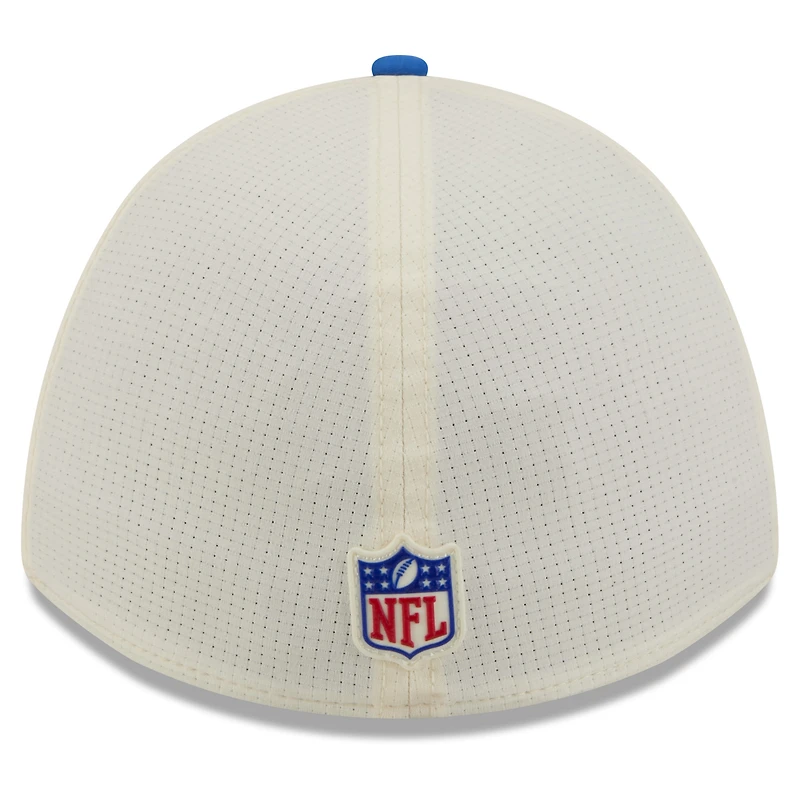 Men's New Era Cream/Royal Los Angeles Rams 2026 NFL Training Camp 39THIRTY Flex Hat