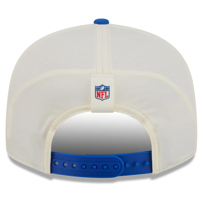 Casquette snapback New Era crème/bleu roi Los Angeles Rams 2026 NFL Training Camp 9FIFTY pour homme
