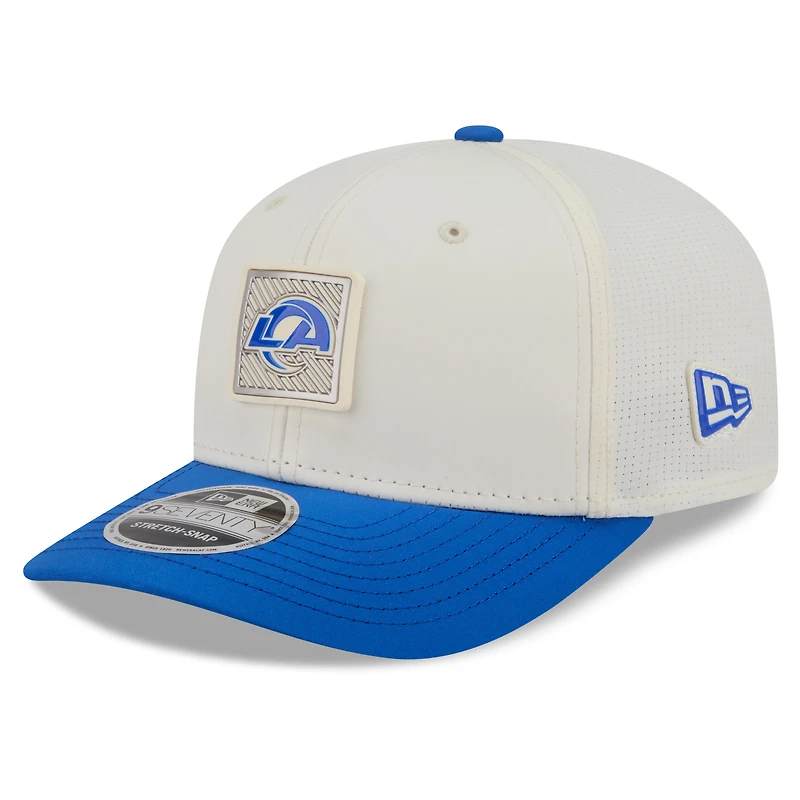 Men's New Era  Cream/Royal Los Angeles Rams 2026 NFL Training Camp 9SEVENTY Adjustable Hat