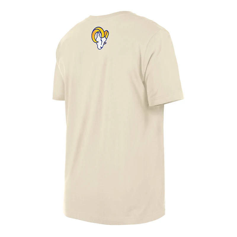 Men's New Era  Cream Los Angeles Rams 2023 NFL Draft T-Shirt