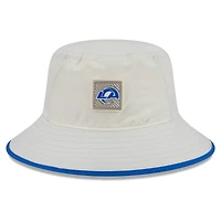 Men's New Era  Cream Los Angeles Rams 2026 NFL Training Camp Sport Bucket Hat