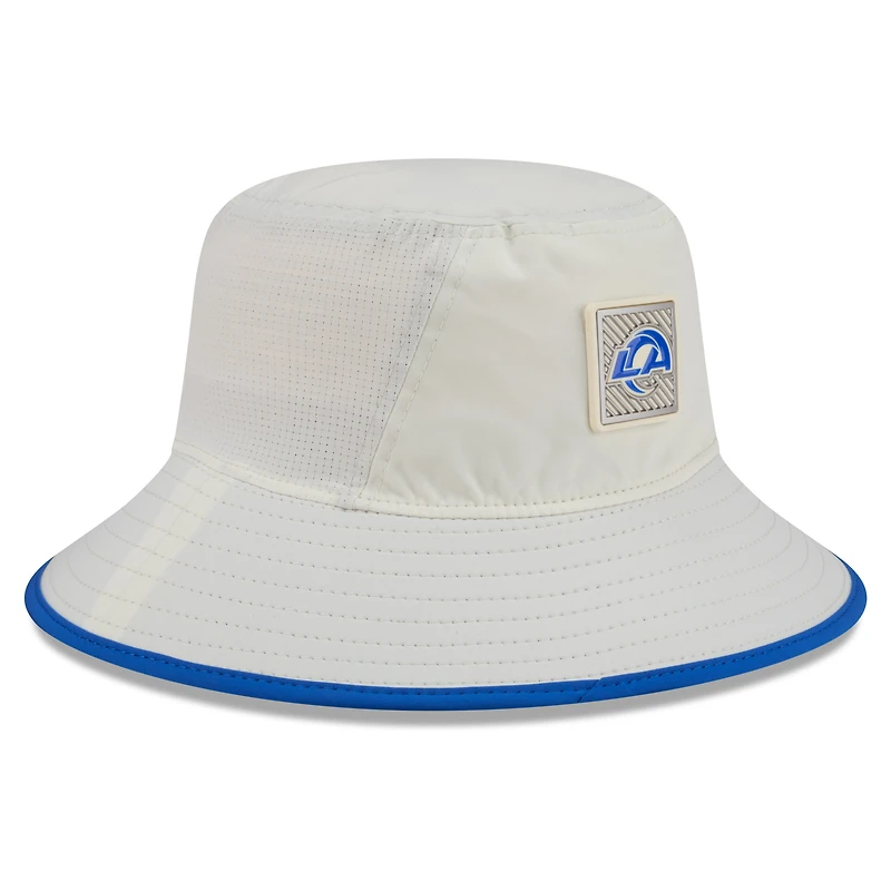 Men's New Era Cream Los Angeles Rams 2026 NFL Training Camp Sport Bucket Hat