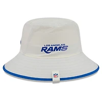 Men's New Era  Cream Los Angeles Rams 2026 NFL Training Camp Sport Bucket Hat