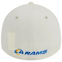 Men's New Era Cream Los Angeles Rams Classic 39THIRTY Flex Hat