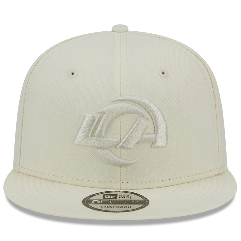 Men's New Era Cream Los Angeles Rams Color Pack 9FIFTY Snapback Hat