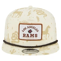 Men's New Era  Cream Los Angeles Rams Desert Rose 19TWENTY Adjustable Hat