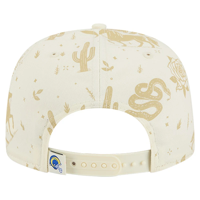 Casquette ajustable New Era crème Los Angeles Rams Desert Rose 19TWENTY pour homme