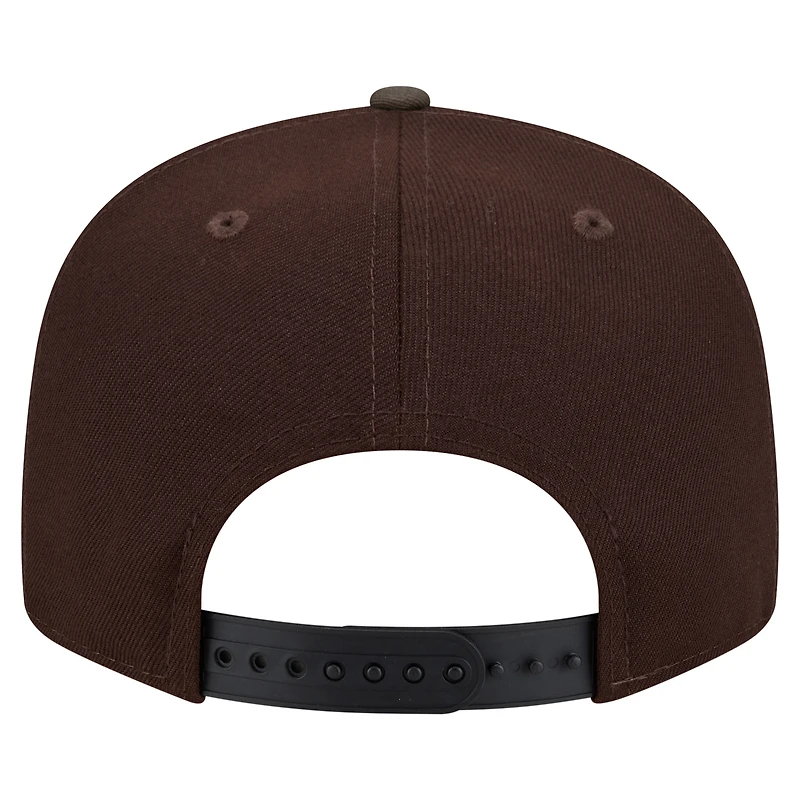 Casquette snapback New Era 9FIFTY marron foncé Los Angeles Rams, motif camouflage Burnt Wood, pour homme