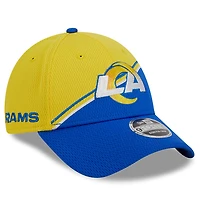 Casquette ajustable 9FORTY Sideline des Rams de Los Angeles 2023 New Era pour homme, jaune/royal