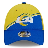 Casquette ajustable 9FORTY Sideline des Rams de Los Angeles 2023 New Era pour homme, jaune/royal