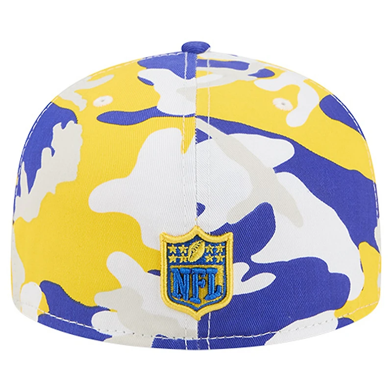 Men's New Era  Gold/Royal Los Angeles Rams 59FIFTY Fitted Hat