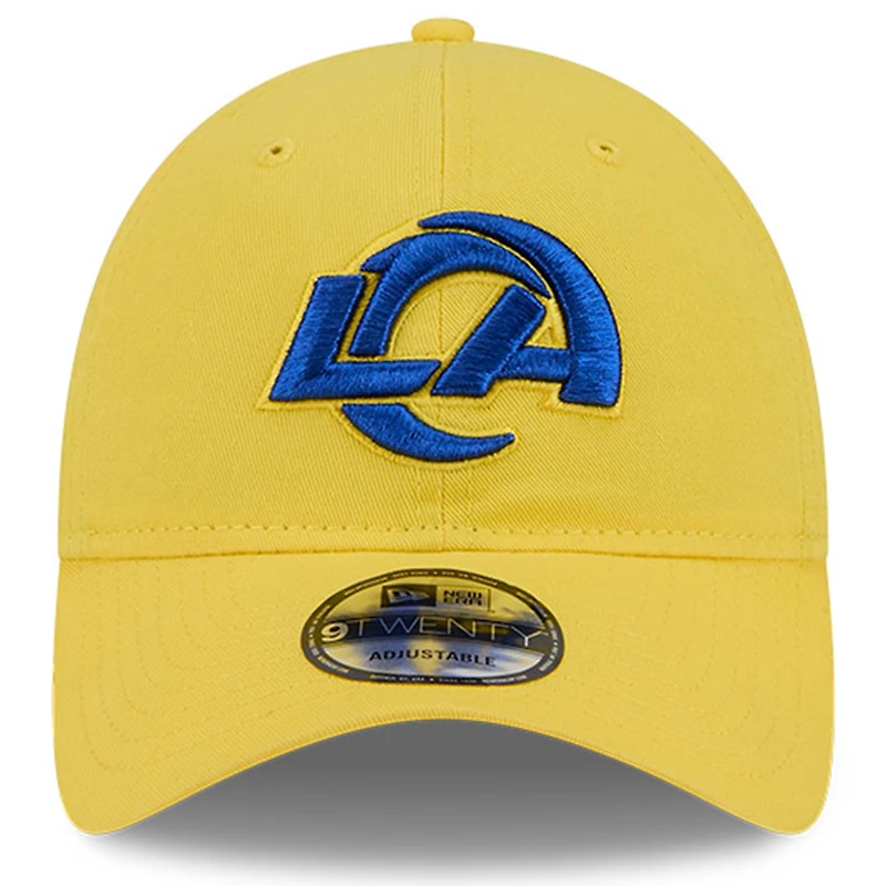 Casquette ajustable New Era Gold Los Angeles Rams 2025 Rivalries Collection Team 9TWENTY pour homme
