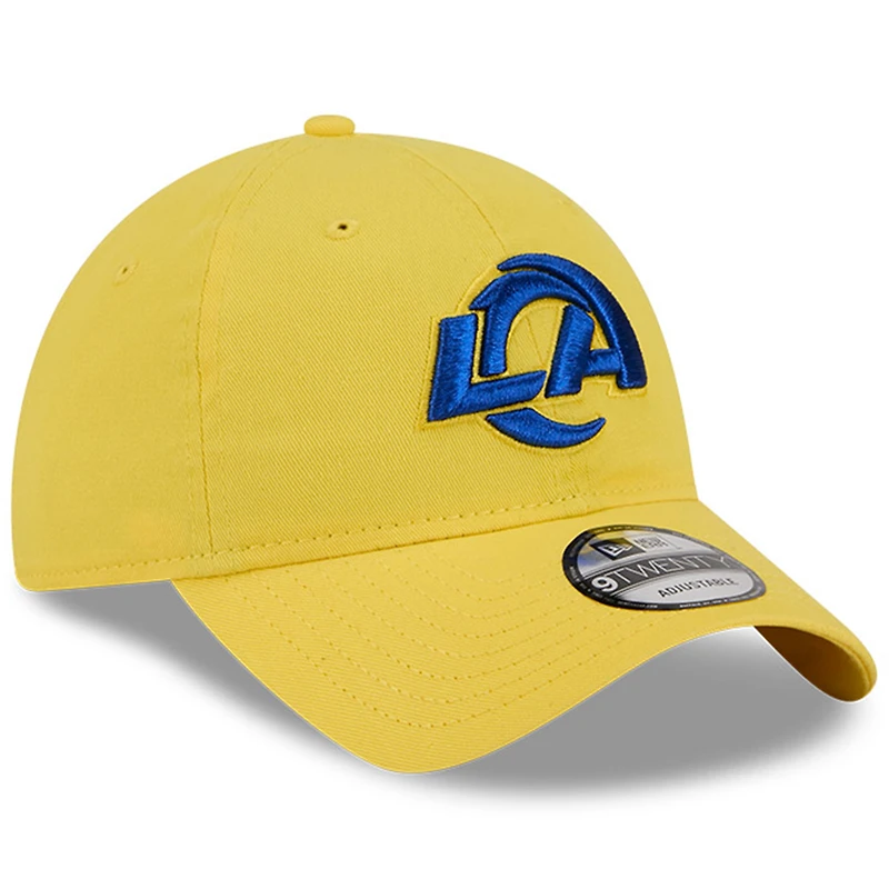 Casquette ajustable New Era Gold Los Angeles Rams 2025 Rivalries Collection Team 9TWENTY pour homme