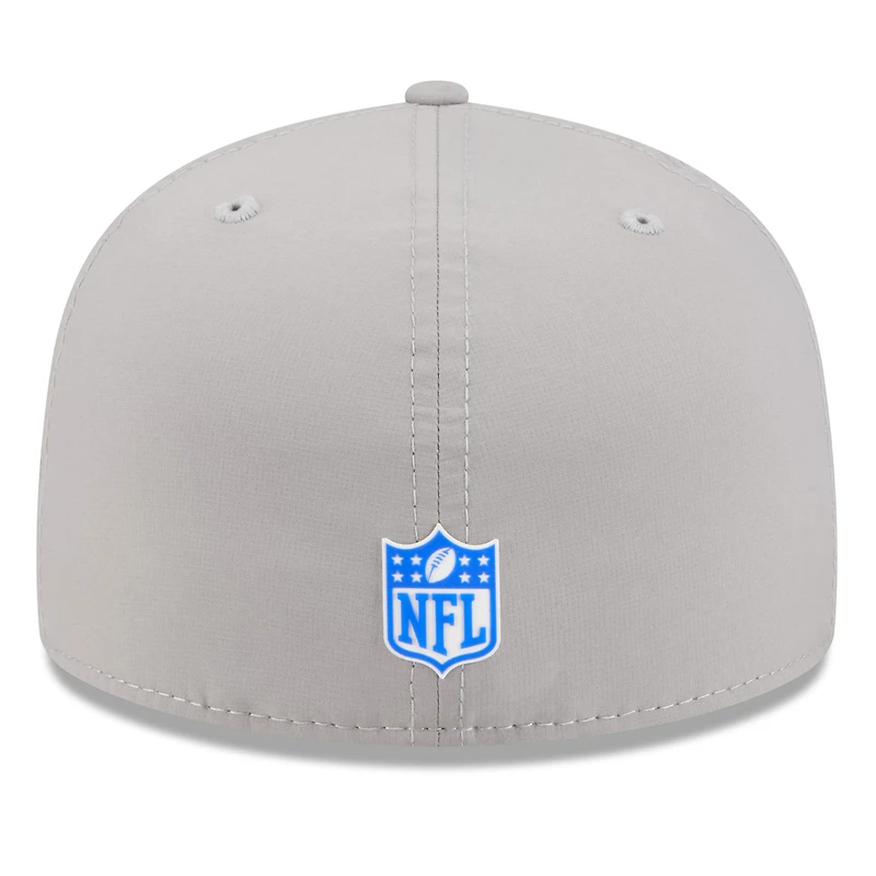 Casquette ajustée New Era grise Los Angeles Rams 2025 Sideline 59FIFTY pour homme