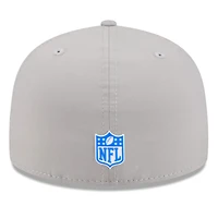 Casquette ajustée New Era grise Los Angeles Rams 2025 Sideline 59FIFTY pour homme