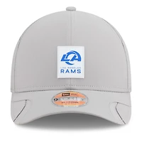 Men's New Era Gray Los Angeles Rams 2025 Sideline  M-Crown 9FORTY Adjustable Hat