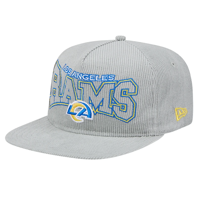 Casquette ajustable en velours côtelé Los Angeles Rams de New Era pour homme