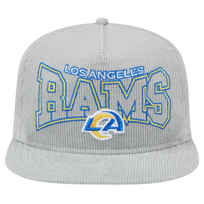 Casquette ajustable en velours côtelé Los Angeles Rams de New Era pour homme