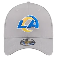 Men's New Era  Gray Los Angeles Rams Perforated 39THIRTY Flex Hat