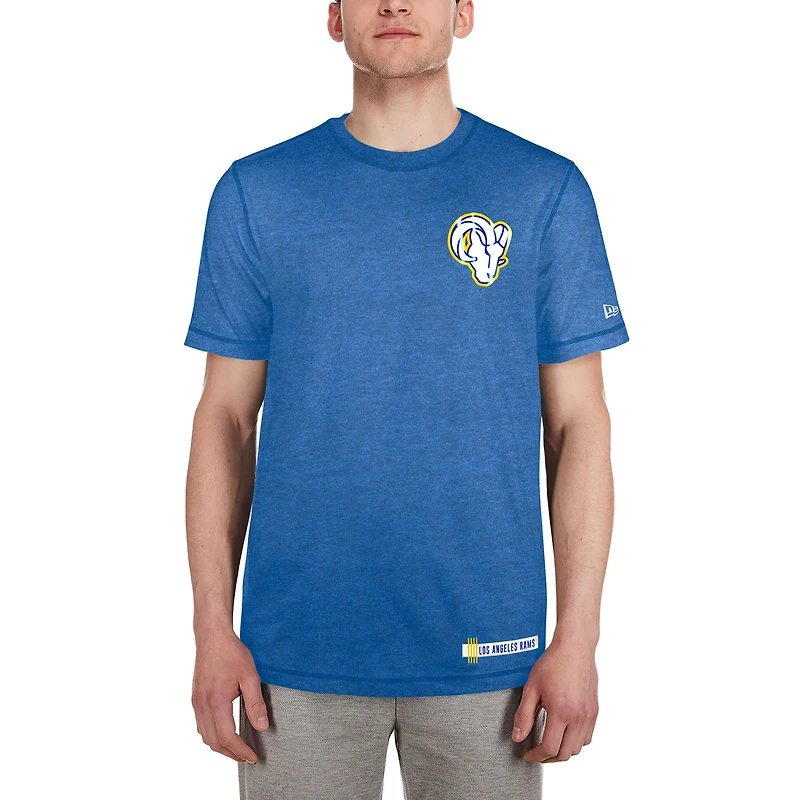 T-shirt New Era Heather Royal Los Angeles Rams 2024 NFL Training Camp pour homme