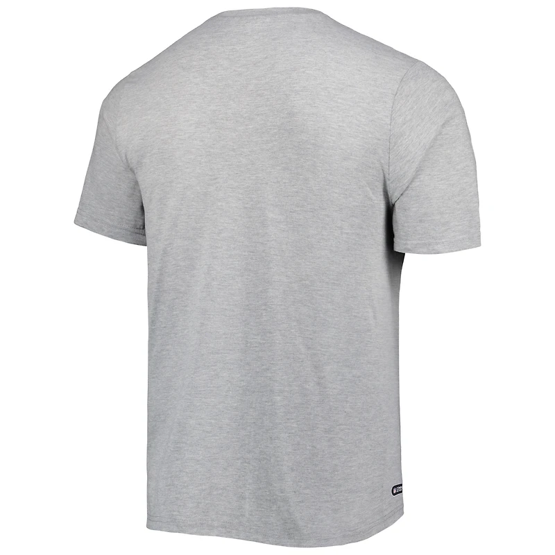T-shirt pour homme Los Angeles Rams Combine Authentic Red Zone New Era gris chiné