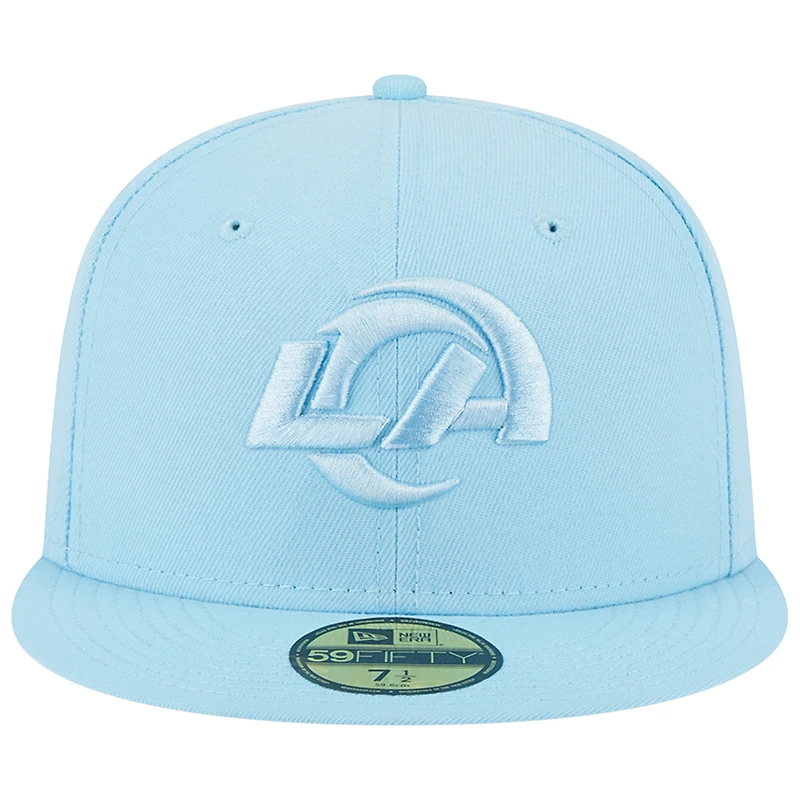Men's New Era Light Blue Los Angeles Rams Color Pack Brights 59FIFTY Fitted Hat