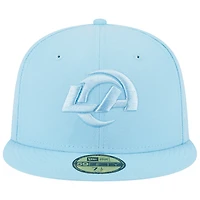 Men's New Era Light Blue Los Angeles Rams Color Pack Brights 59FIFTY Fitted Hat