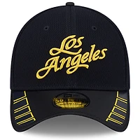 Casquette 39THIRTY Flex bleu nuit New Era pour homme, collection Rivalries 2025 des Los Angeles Rams