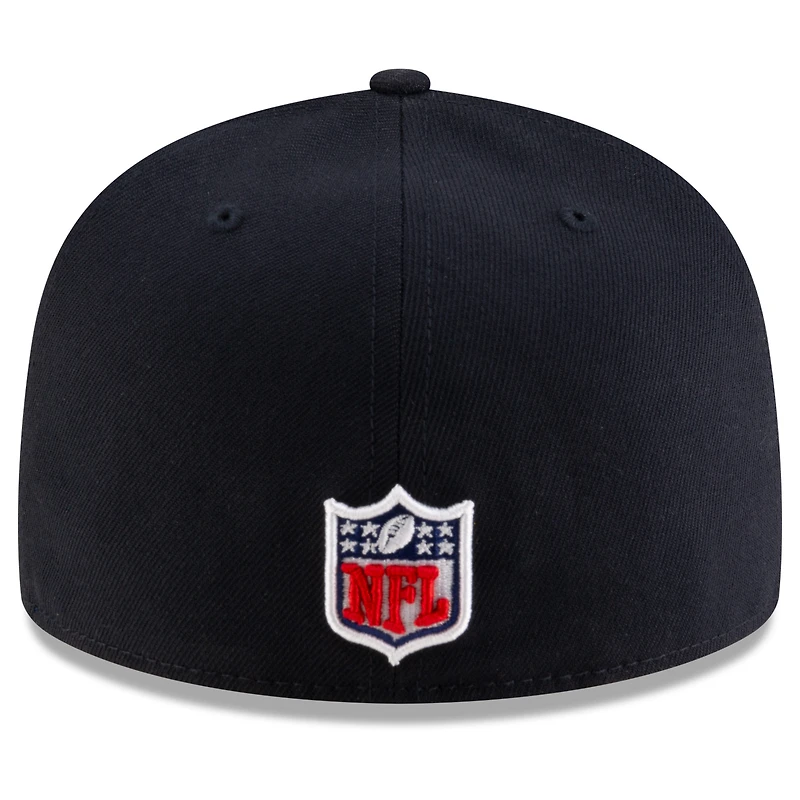Casquette ajustée 59FIFTY bleu nuit New Era pour homme, collection Rivalries 2025 des Los Angeles Rams, avec cordon de serrage