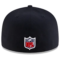 Casquette ajustée 59FIFTY bleu nuit New Era pour homme, collection Rivalries 2025 des Los Angeles Rams, avec cordon de serrage