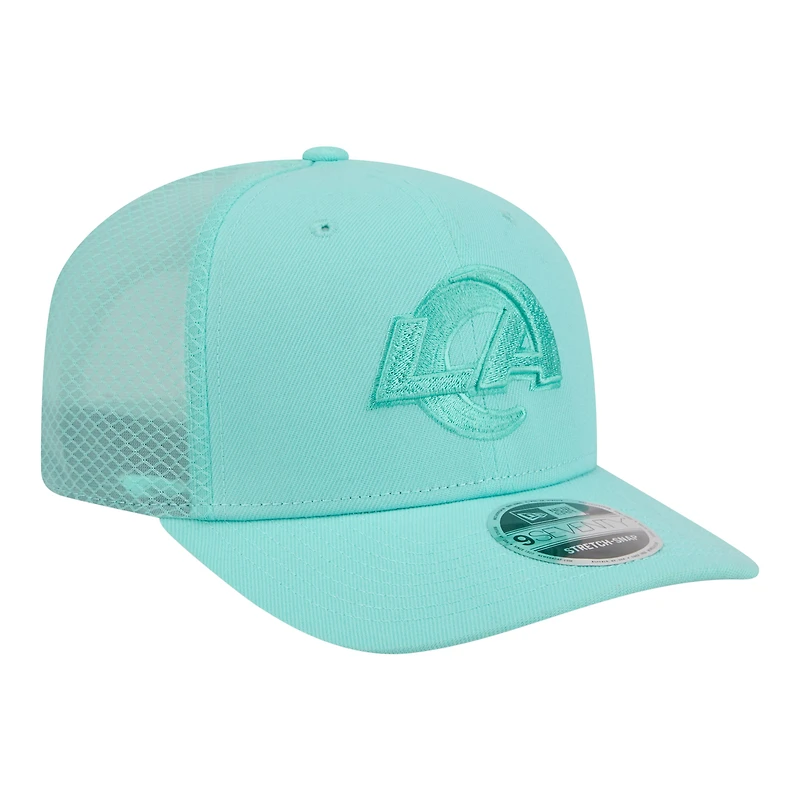 Men's New Era  Mint Los Angeles Rams Color Pack 9SEVENTY Adjustable Hat