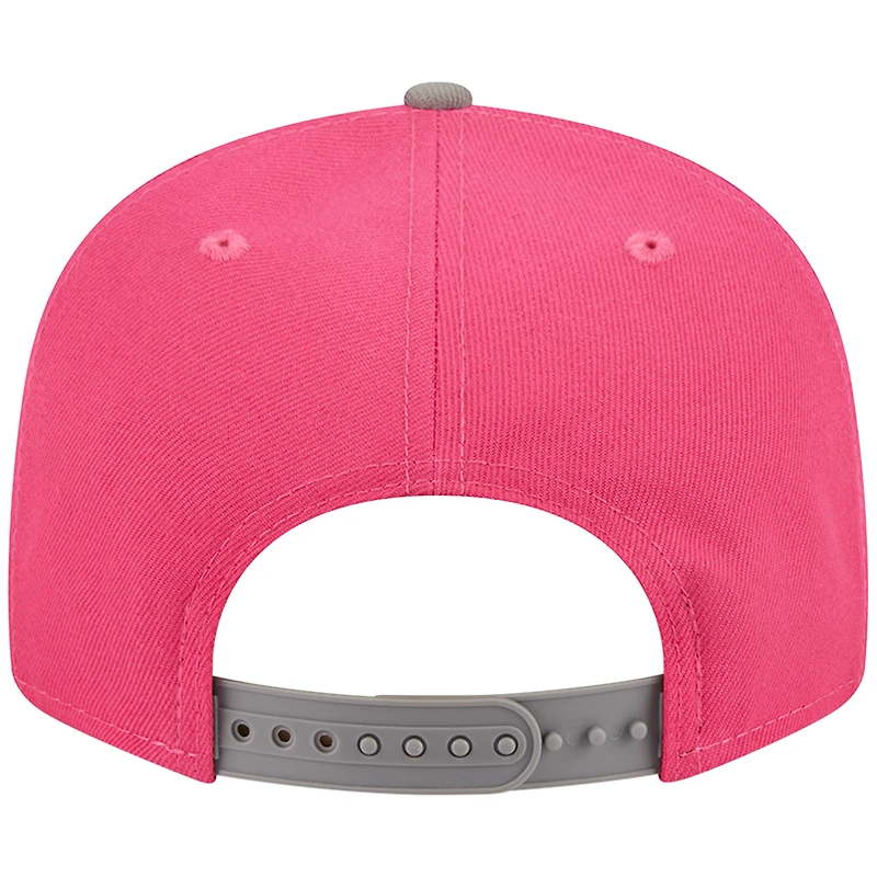Men's New Era Pink/Gray Los Angeles Rams 2-Tone Color Pack 9FIFTY Snapback Hat