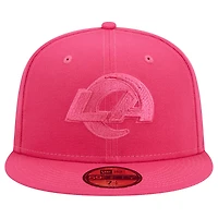 Casquette ajustée 59FIFTY rose Los Angeles Rams Color Pack New Era pour homme