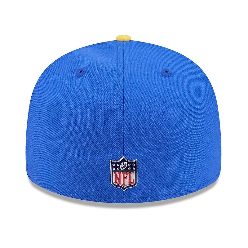 Casquette ajustée New Era 59FIFTY pour homme, bleu royal/or, Los Angeles Rams, draft NFL 2026