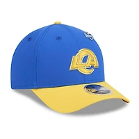 Casquette ajustable New Era 9FORTY M-Crown pour homme, bleu royal/or, Los Angeles Rams, repêchage NFL 2026