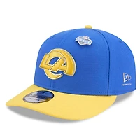 Casquette snapback New Era 9FIFTY pour homme, bleu royal/or, Los Angeles Rams, édition spéciale draft NFL 2026.