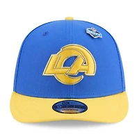 Casquette snapback New Era 9FIFTY pour homme, bleu royal/or, Los Angeles Rams, édition spéciale draft NFL 2026.