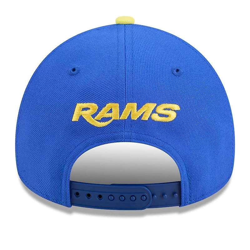 Men's New Era Royal/Gold Los Angeles Rams A-Frame 9FORTY Adjustable Hat