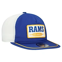 Men's New Era Royal/White Los Angeles Rams Patch 19TWENTY Adjustable Hat
