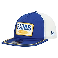 Men's New Era Royal/White Los Angeles Rams Patch 19TWENTY Adjustable Hat