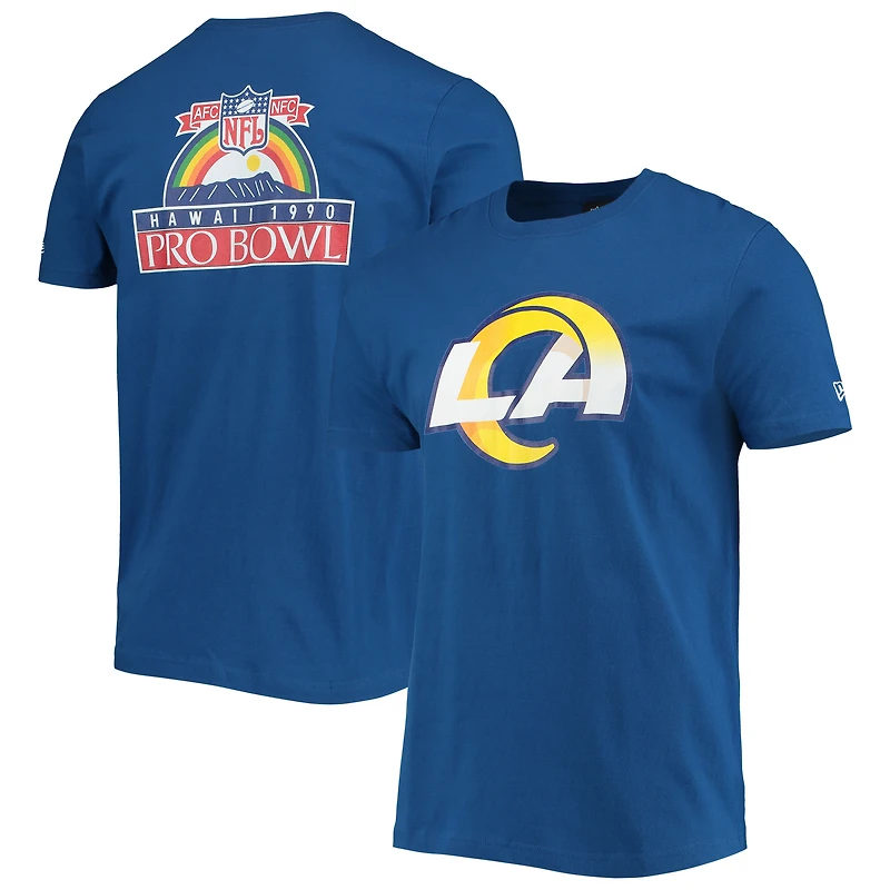 Men's New Era Royal Los Angeles Rams 1990 Pro Bowl T-Shirt