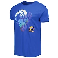 T-shirt New Era Royal Los Angeles Rams 2022 Sideline Ink Dye pour homme