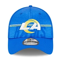 Casquette Flex Fit New Era Royal Los Angeles Rams 2023 NFL Training Camp 39THIRTY pour homme