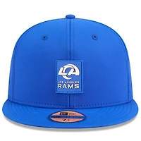 Casquette ajustée New Era Royal Los Angeles Rams 2025 Sideline Quill Tech 59FIFTY pour homme