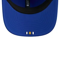 Casquette ajustable New Era Royal Los Angeles Rams 2025 Sideline Throwback 9SEVENTY Trucker pour homme