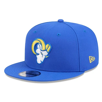 Casquette snapback New Era Royal Los Angeles Rams 9FIFTY pour homme